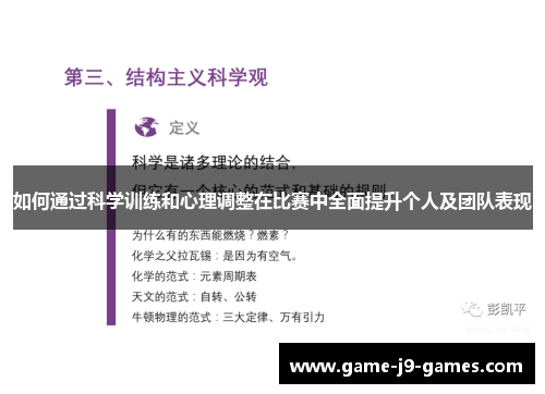 如何通过科学训练和心理调整在比赛中全面提升个人及团队表现