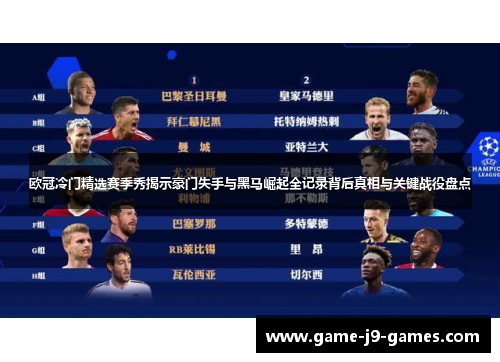 欧冠冷门精选赛季秀揭示豪门失手与黑马崛起全记录背后真相与关键战役盘点